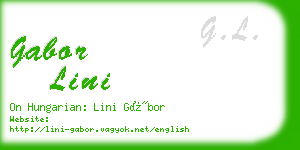 gabor lini business card